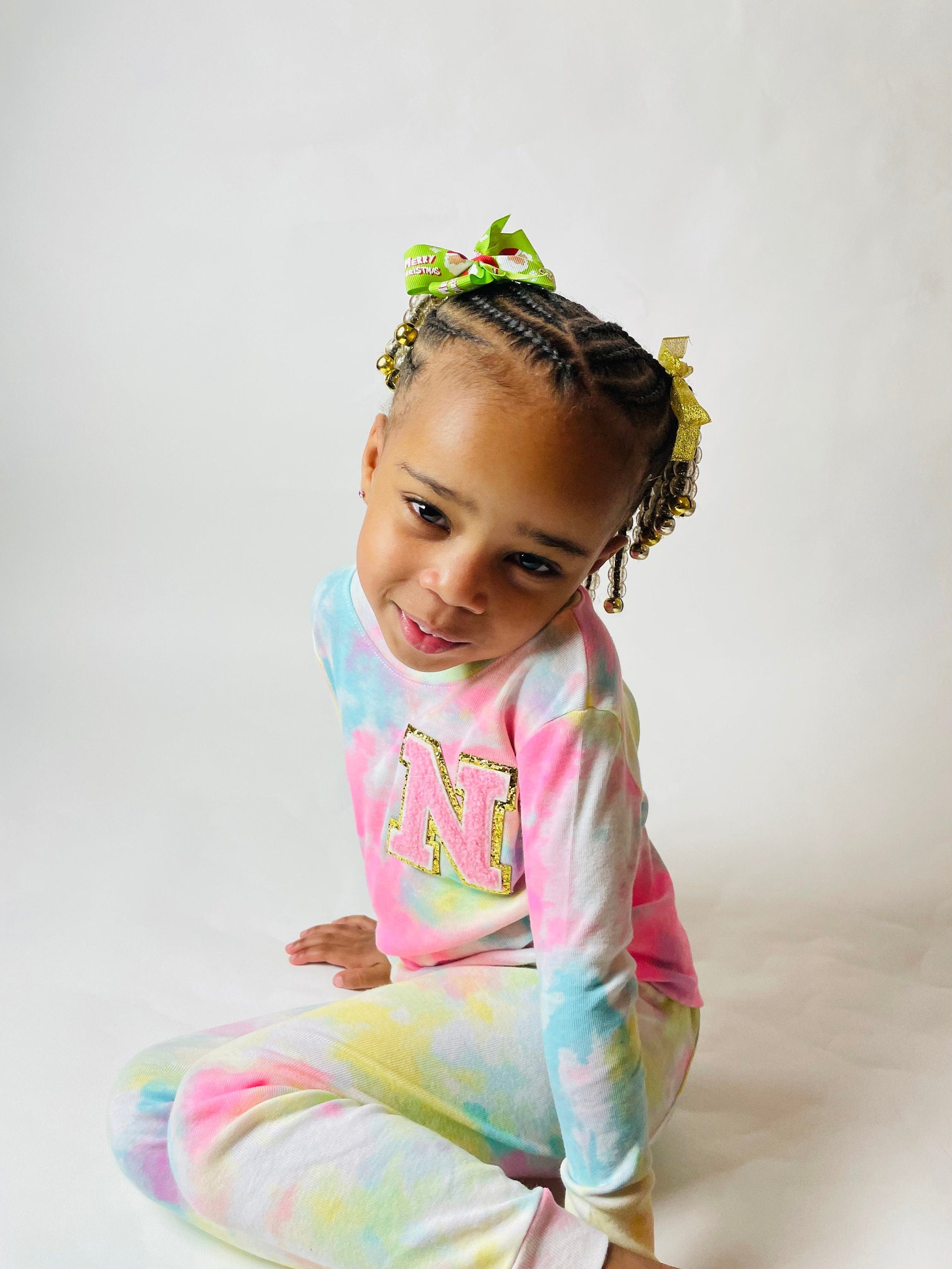 Kids Personalized Pajamas for Girls and Boys| Toddler Pajamas| Youth Pajamas| Birthday Gift| Slumber Party| Pink| Yellow| Christmas Gift