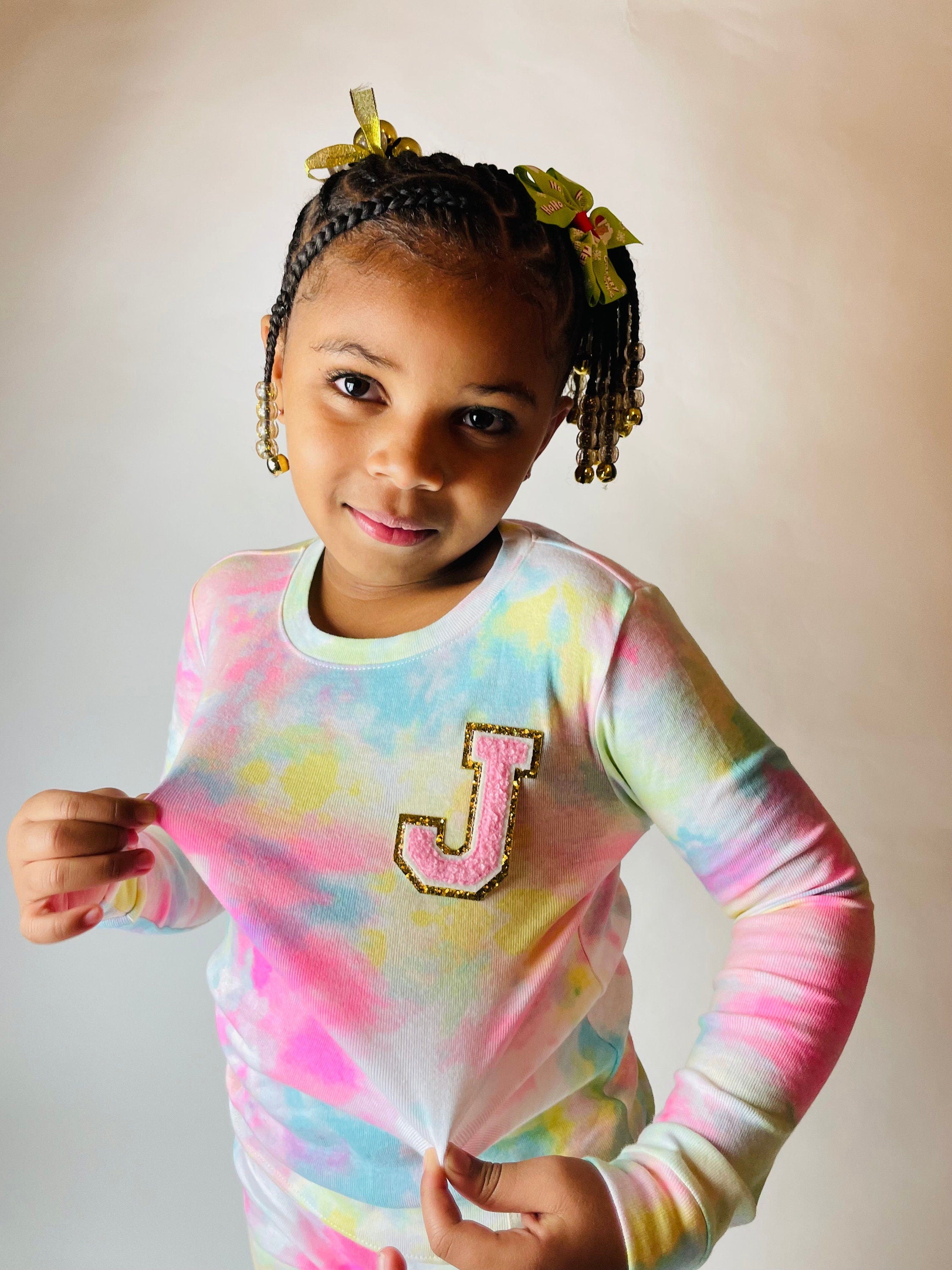Kids Personalized Pajamas for Girls and Boys| Toddler Pajamas| Youth Pajamas| Birthday Gift| Slumber Party| Pink| Yellow| Christmas Gift