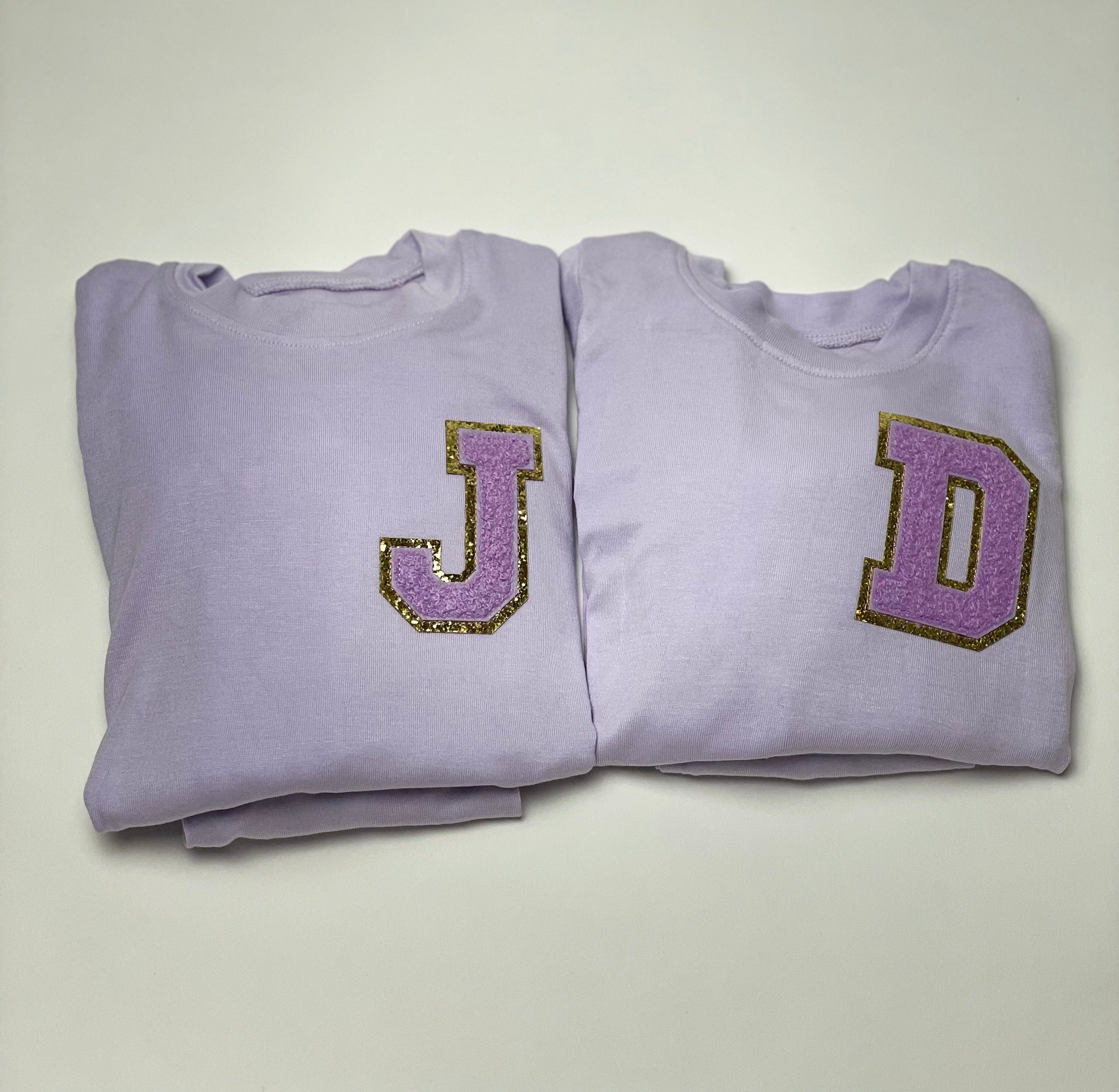 Kids Personalized Pajamas for Girls| Toddler Pajamas| Youth Pajamas| Birthday Gift| Slumber Party| | Initial| Christmas Gift| Purple