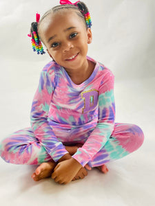 Kids Personalized Pajamas| Pajamas for Girl and Boys| Toddler Pajamas| Youth Pajamas| Gift| Sleepover| Slumber Party| Pink| Purple| Tie Dye